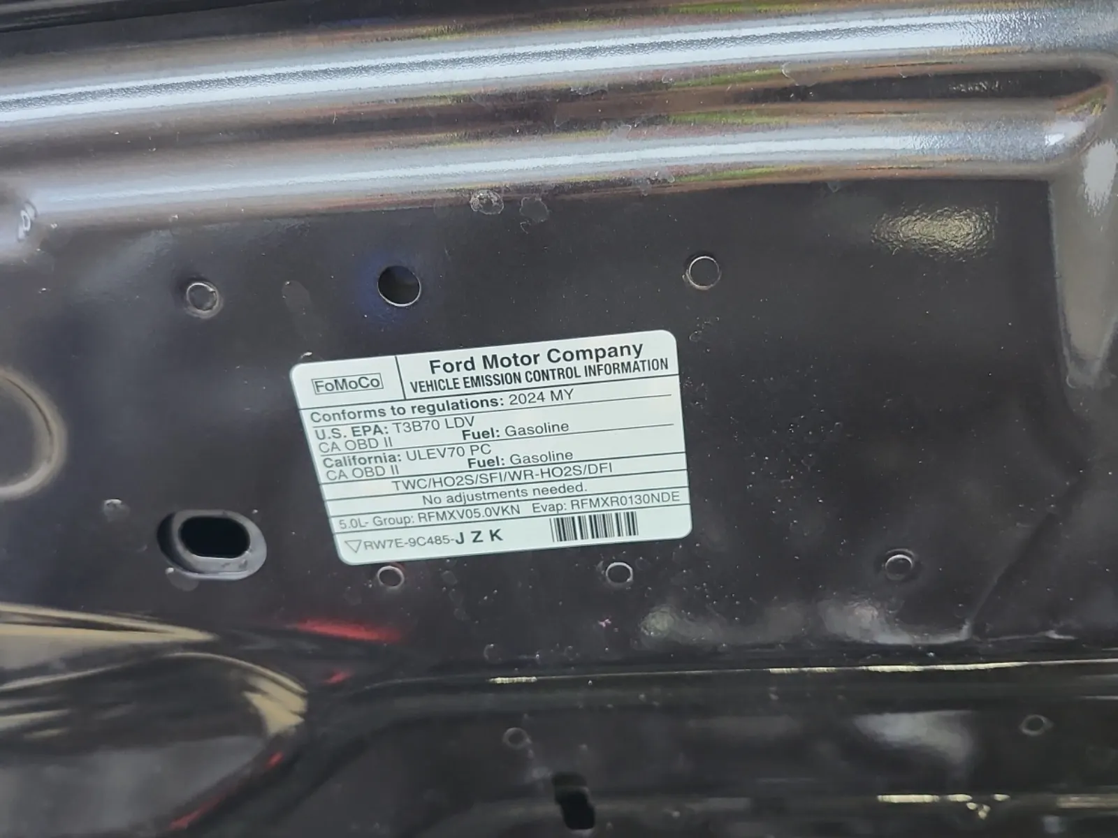 Emission Sticker Photo