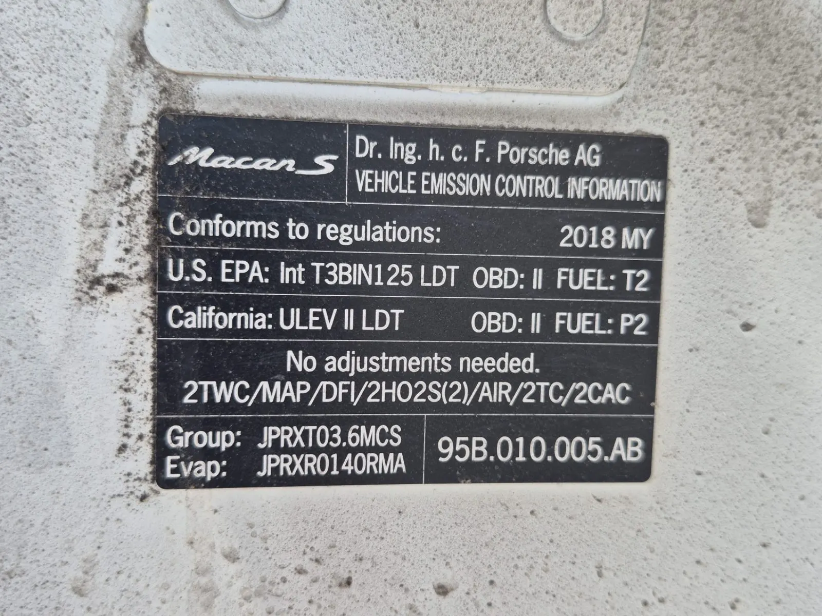 Emission Sticker Photo
