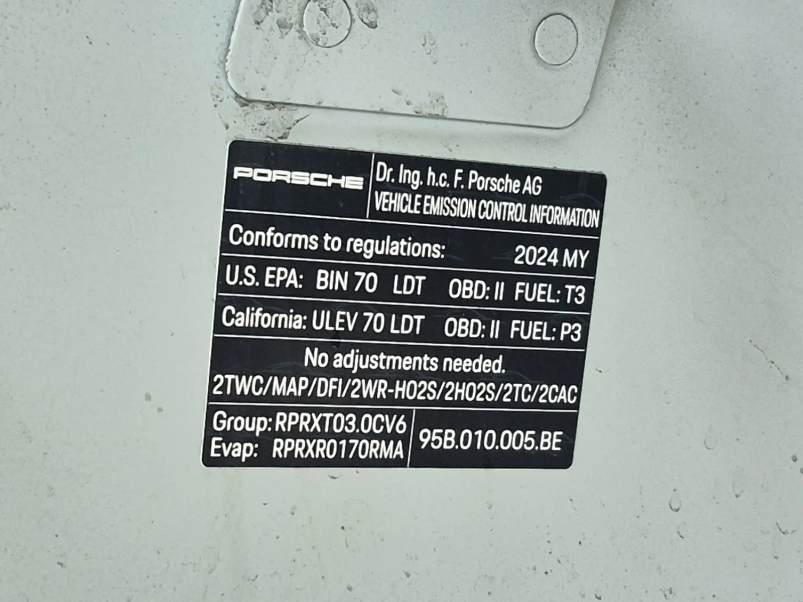 Emission Sticker Photo