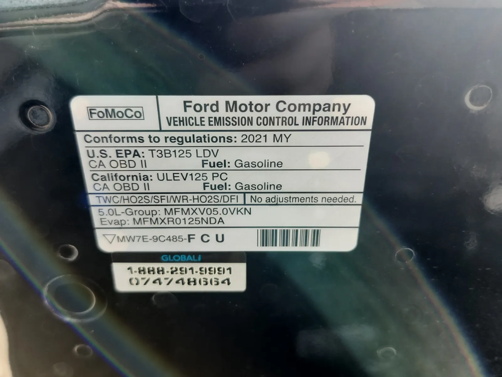 Emission Sticker Photo