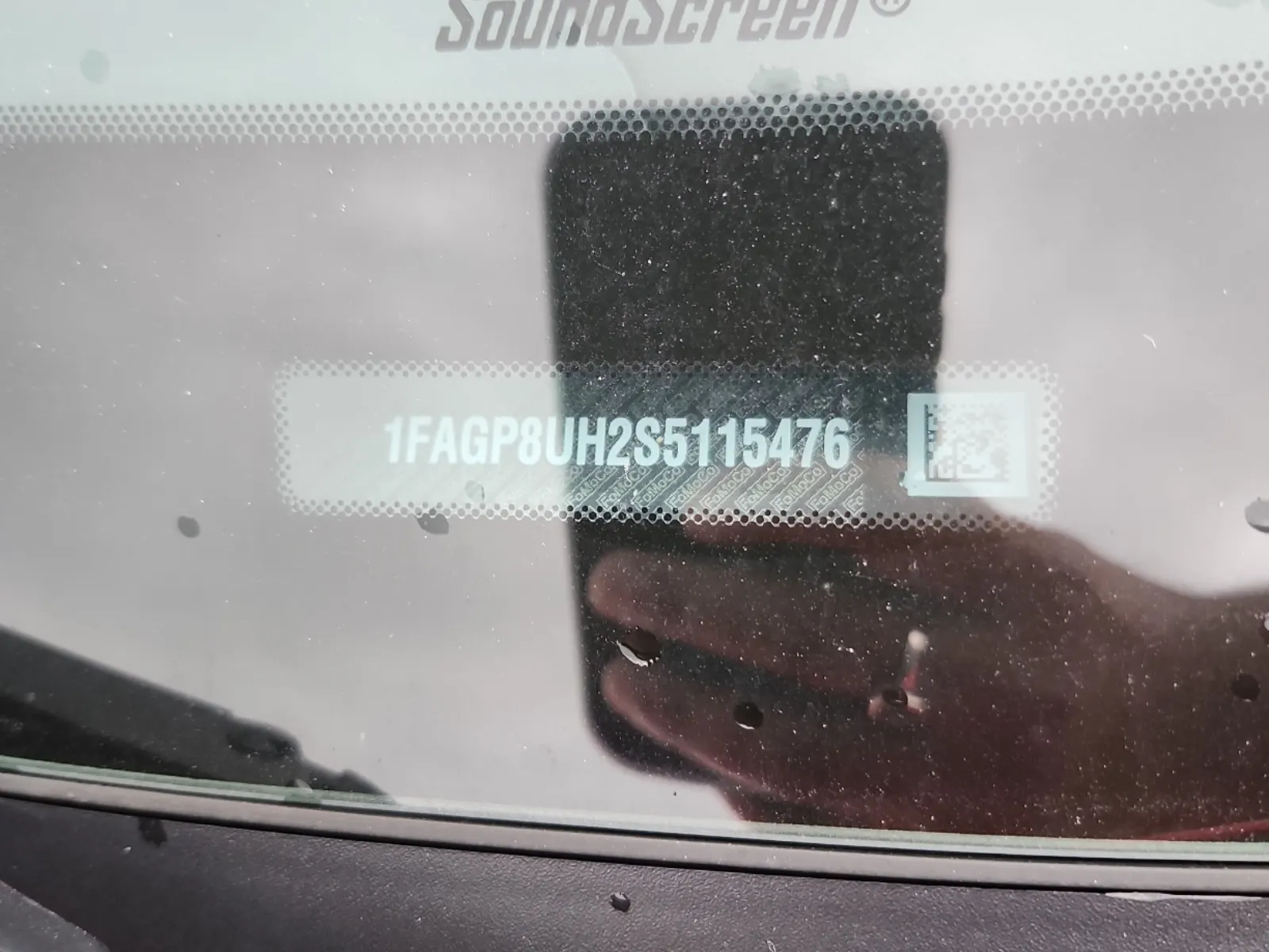 Dash VIN Plate Photo