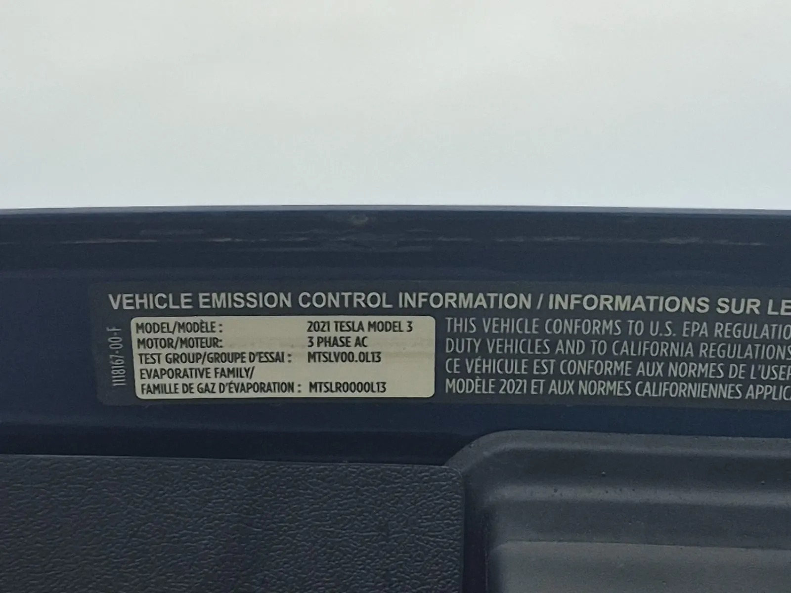 Emission Sticker Photo
