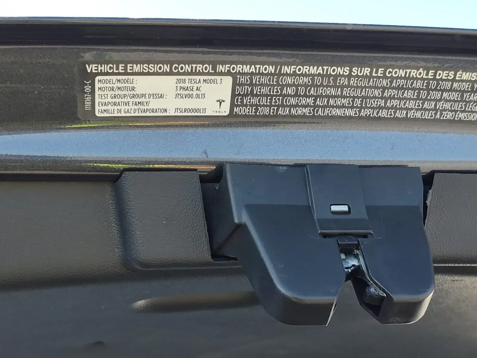Emission Sticker Photo