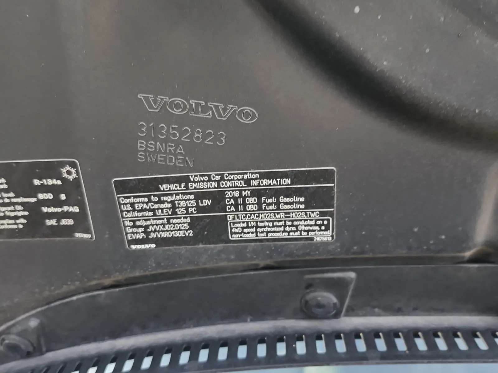 Emission Sticker Photo