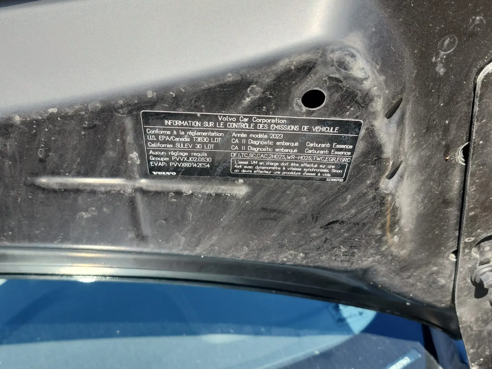 Emission Sticker Photo