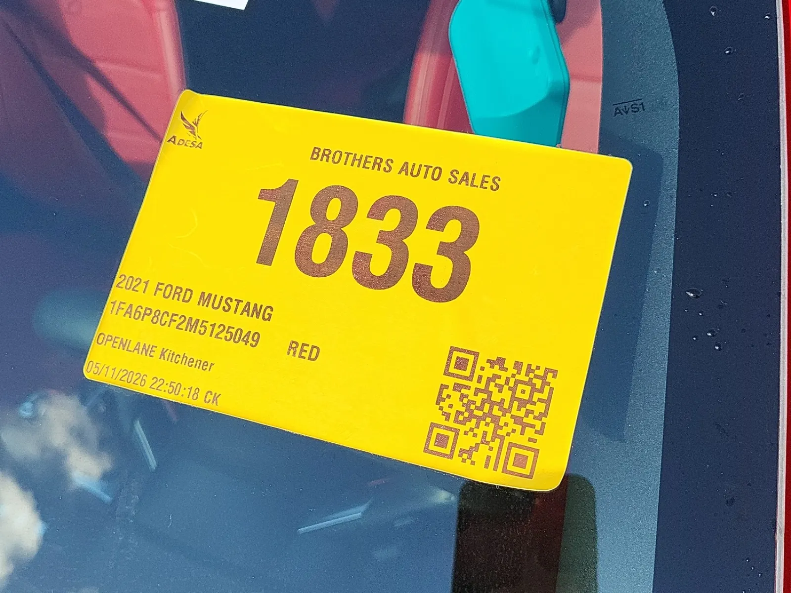 Inventory Label Photo