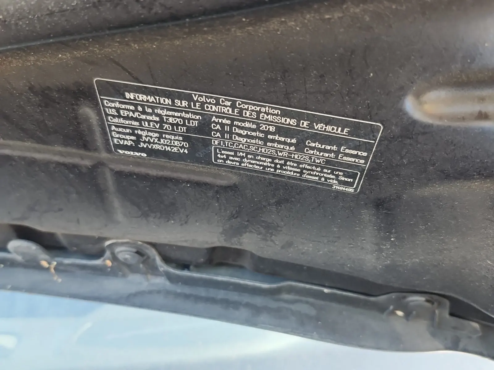 Emission Sticker Photo