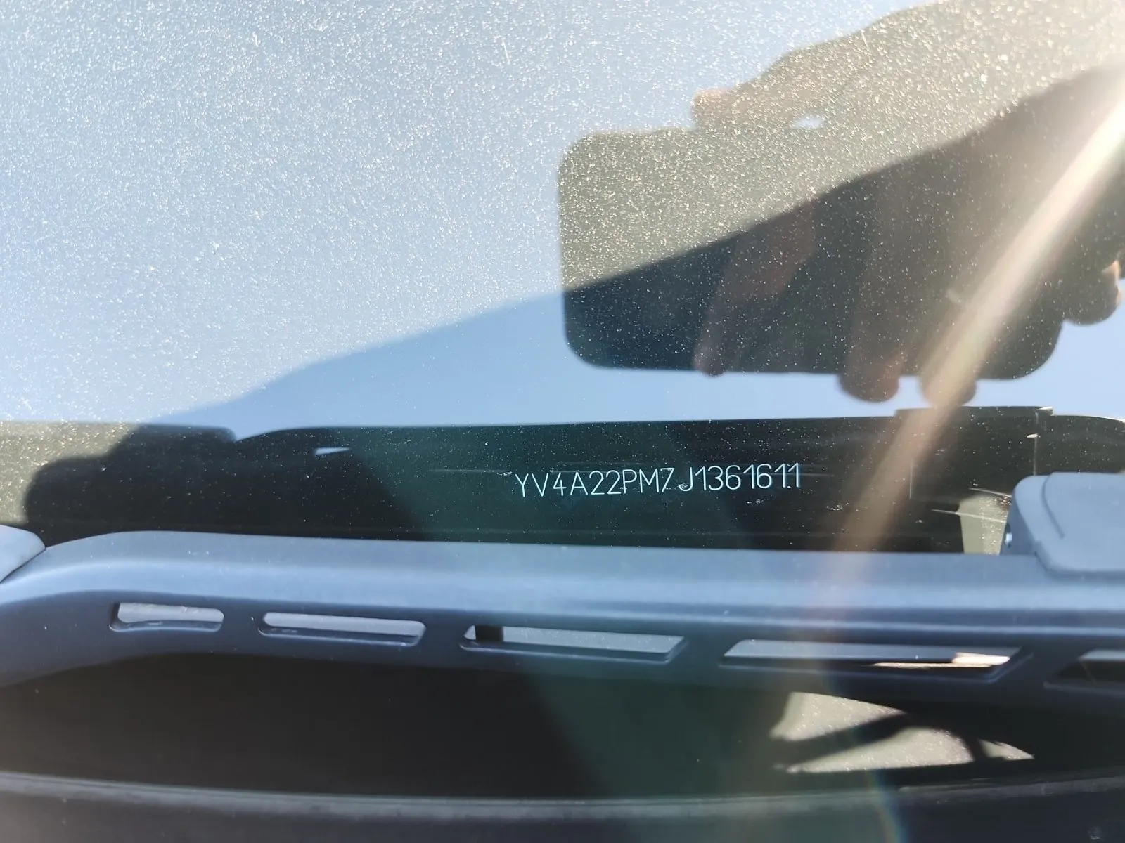 Dash VIN Plate Photo