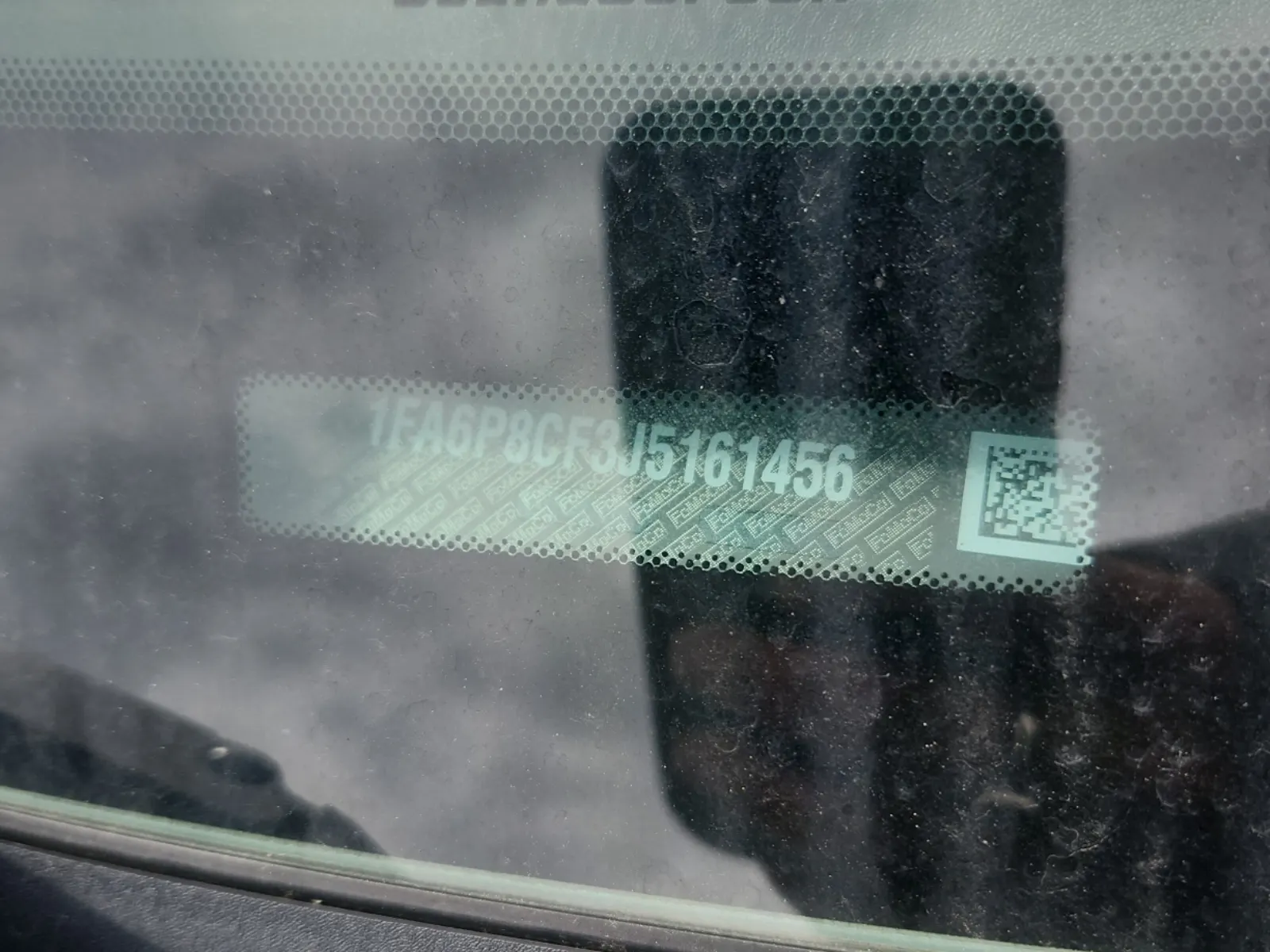 Dash VIN Plate Photo