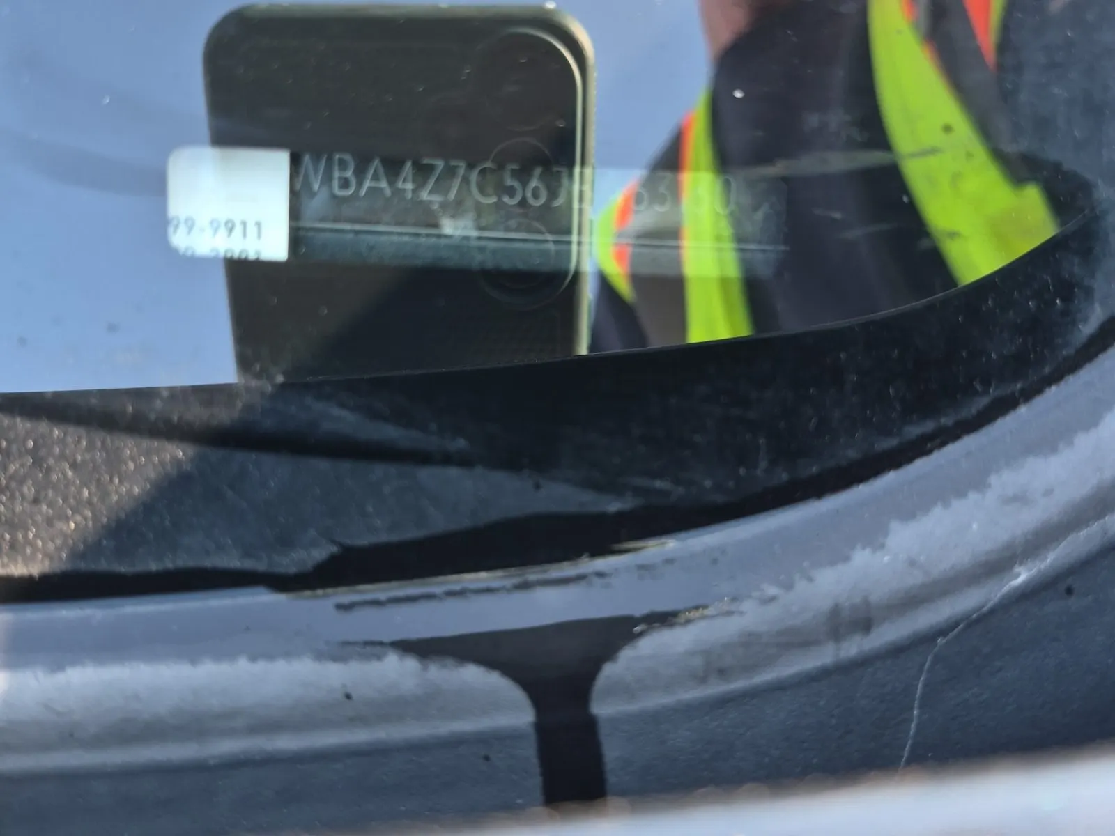 Dash VIN Plate Photo