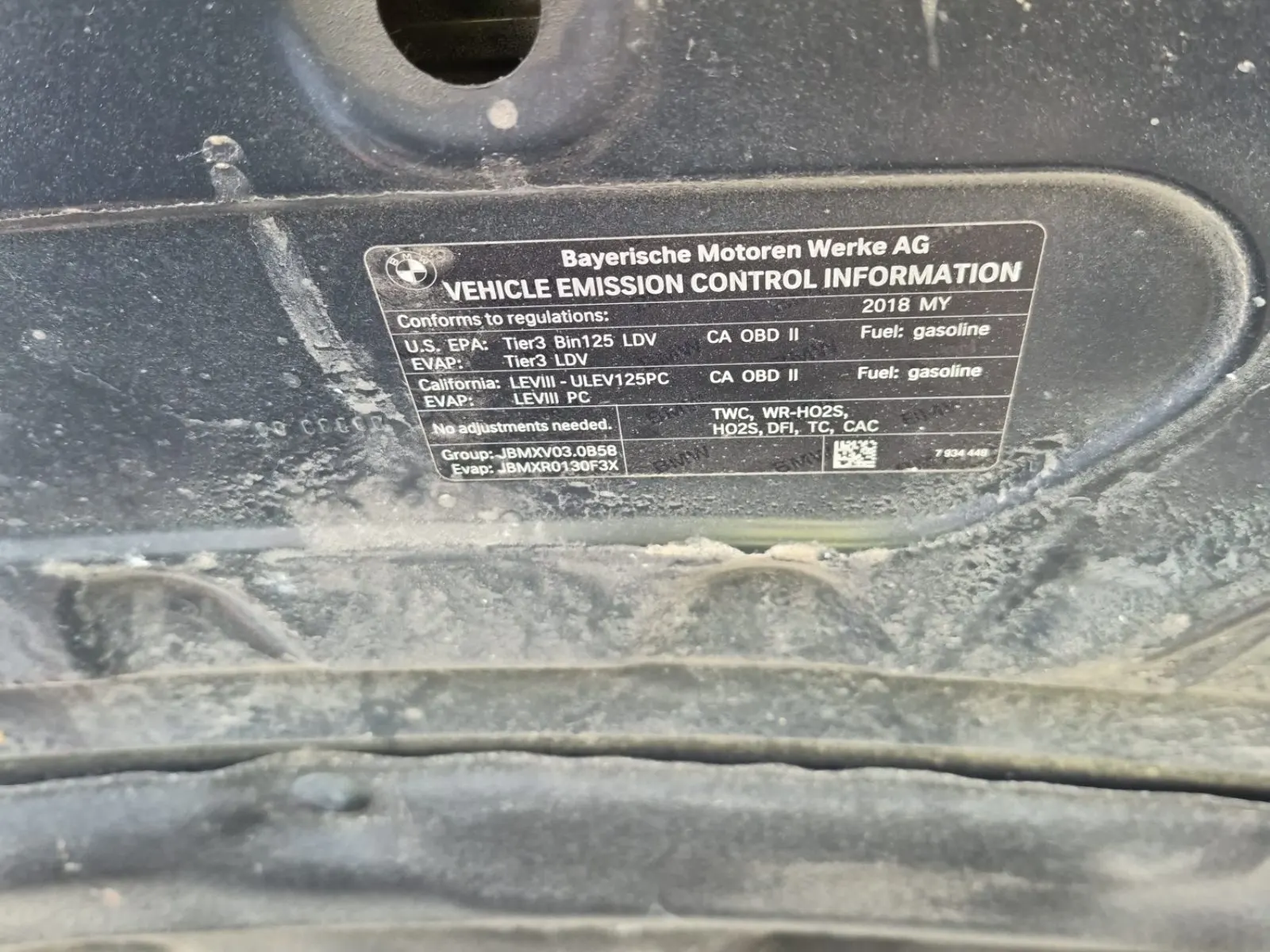 Emission Sticker Photo