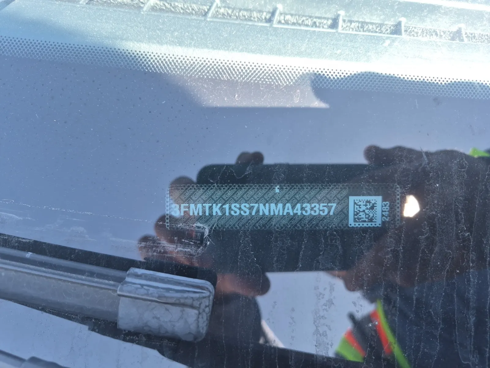 Dash VIN Plate Photo