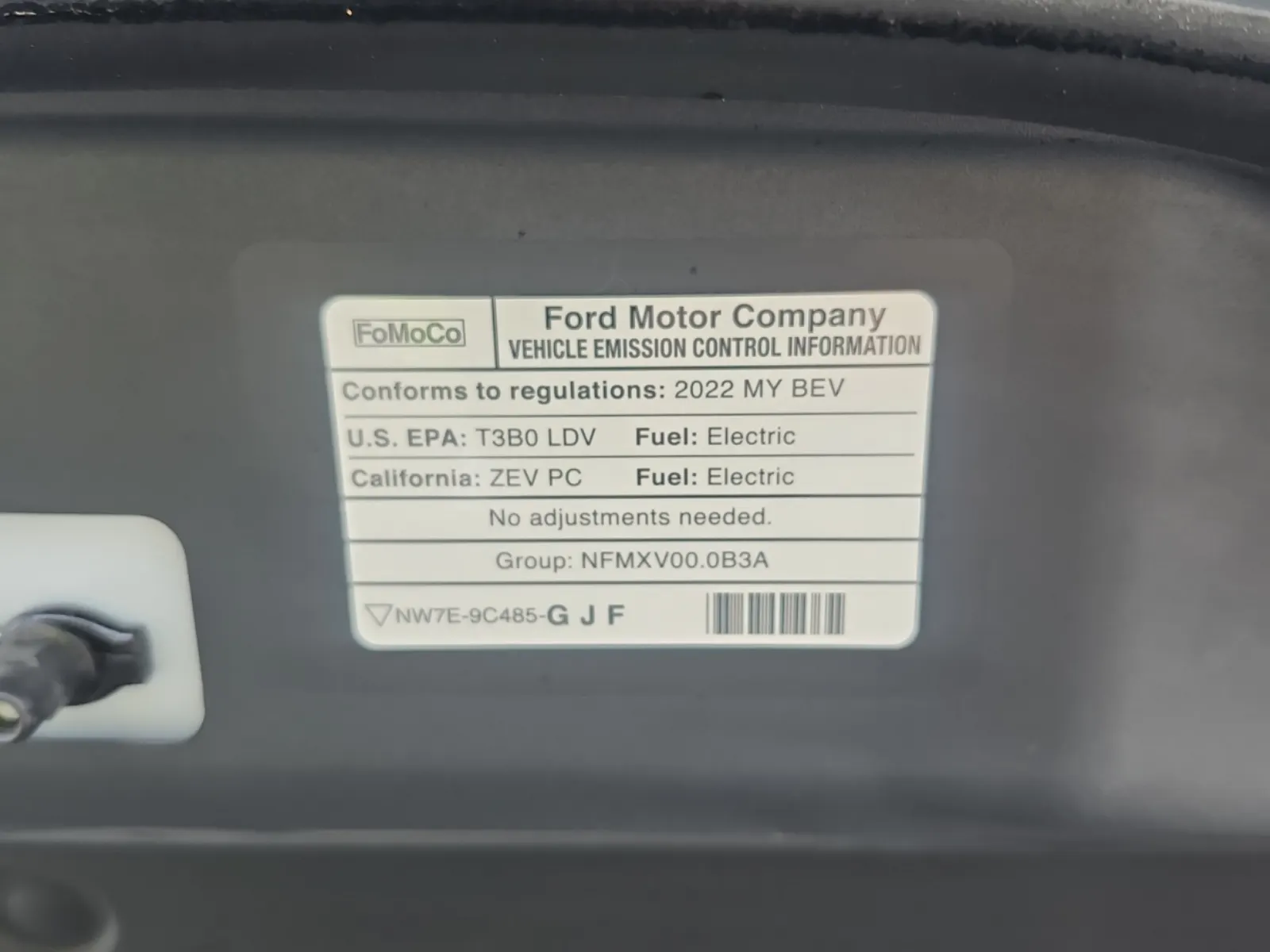 Emission Sticker Photo