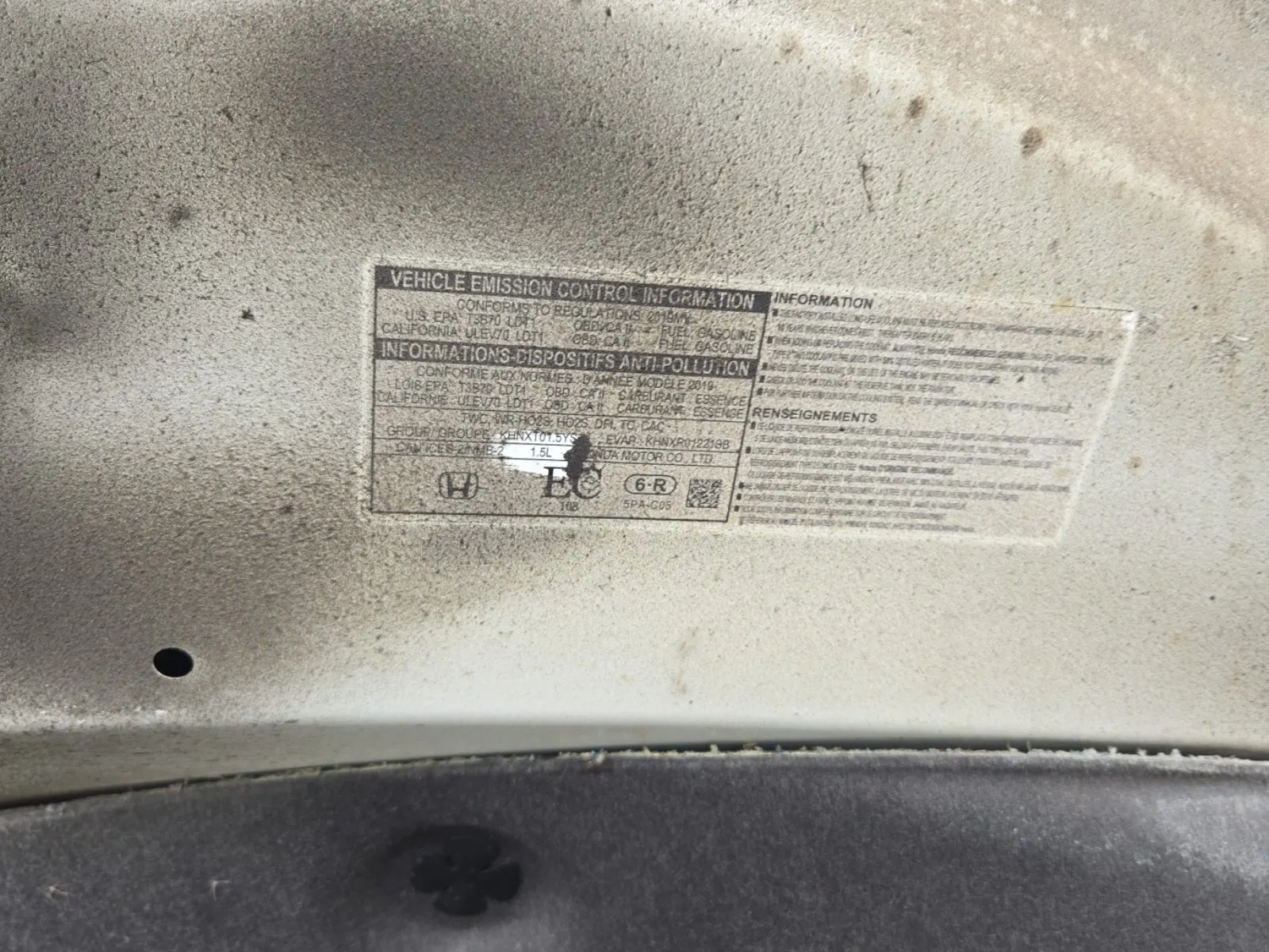 Emission Sticker Photo