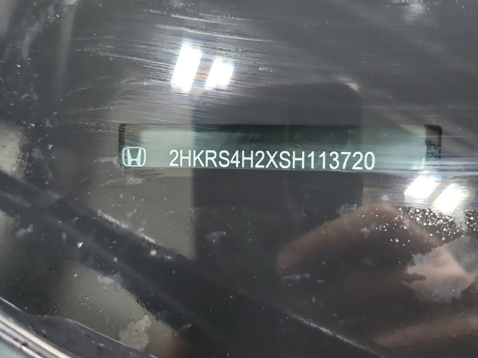 Dash VIN Plate Photo