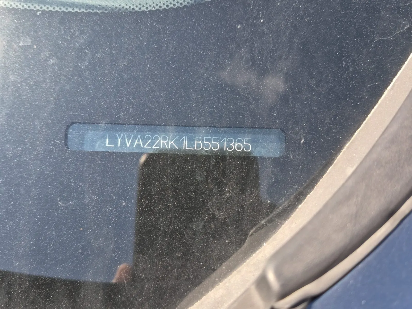 Dash VIN Plate Photo