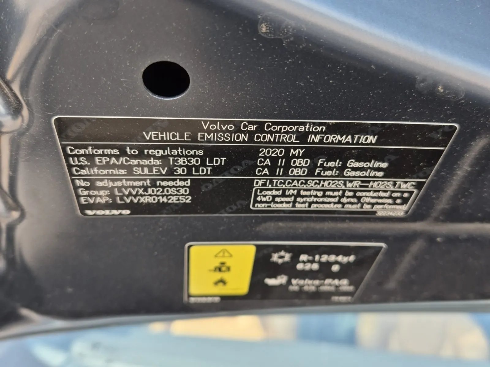 Emission Sticker Photo