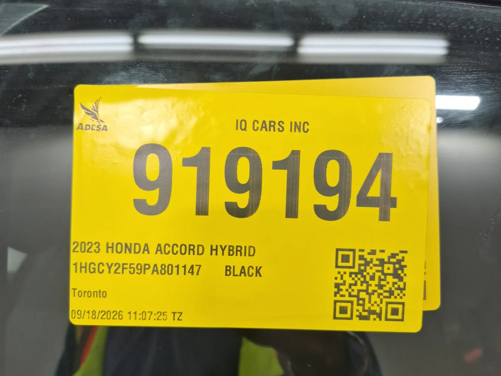 Inventory Label Photo