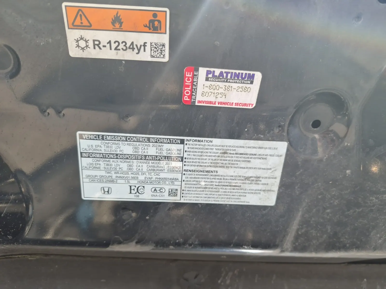 Emission Sticker Photo