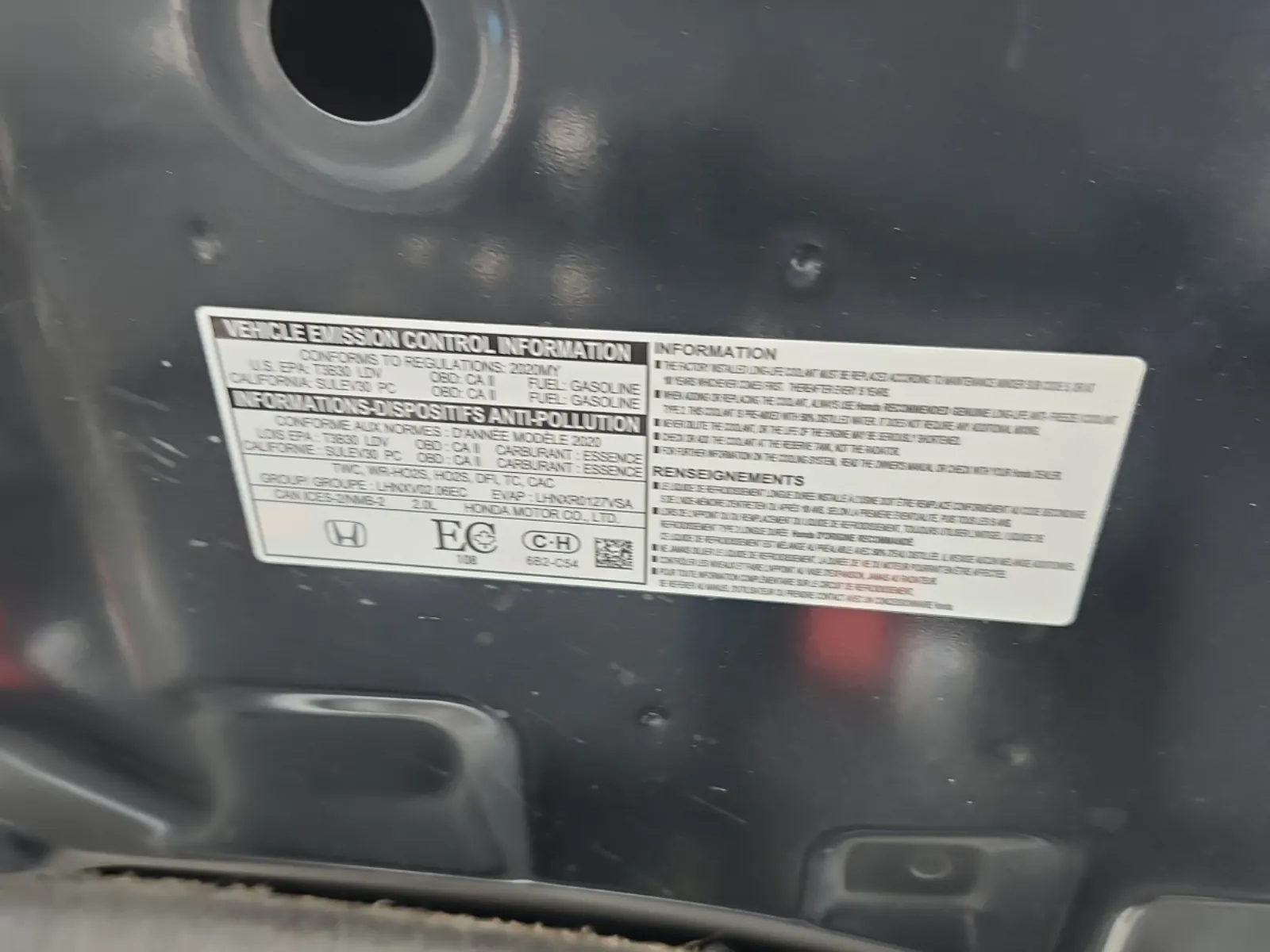 Emission Sticker Photo