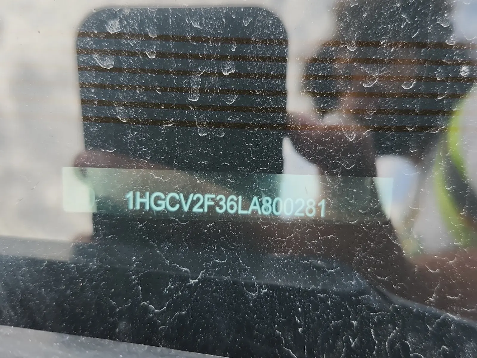 Dash VIN Plate Photo