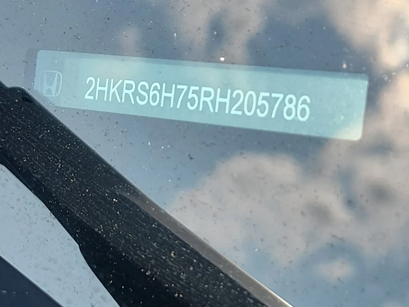 Dash VIN Plate Photo