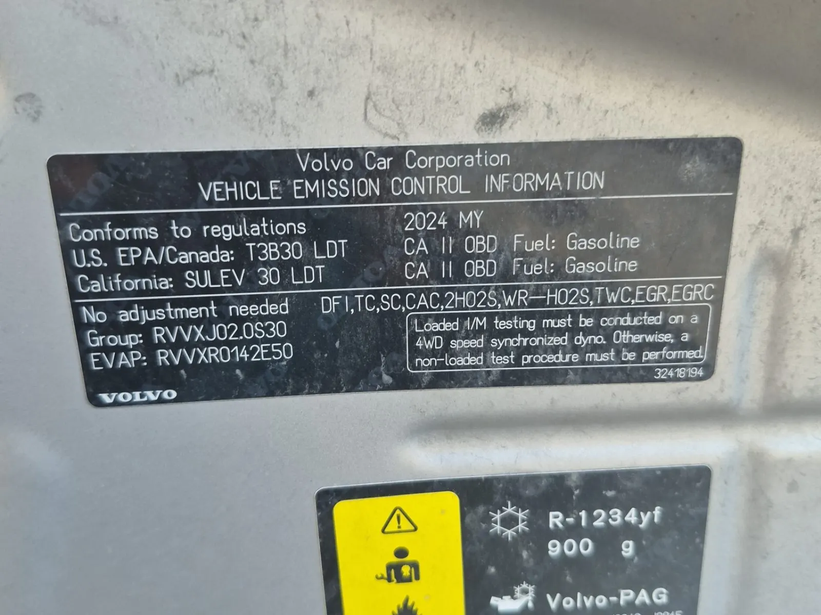 Emission Sticker Photo