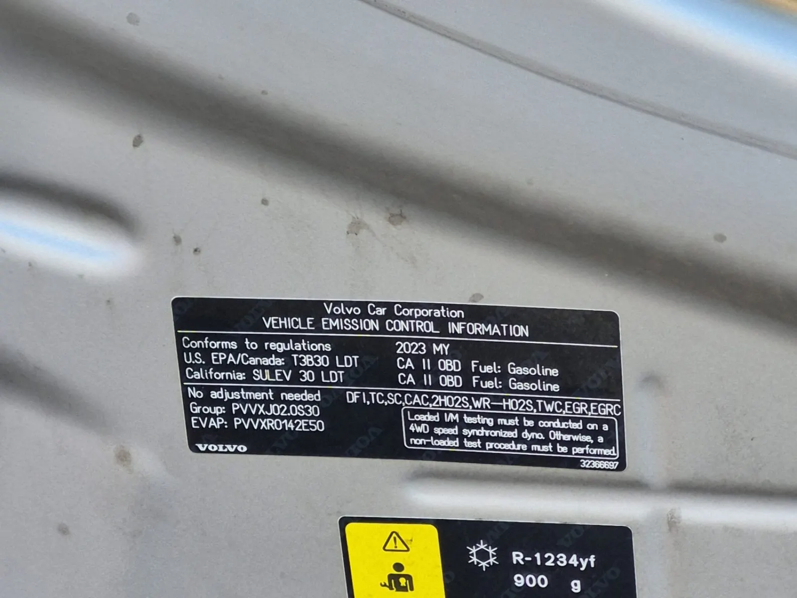 Emission Sticker Photo