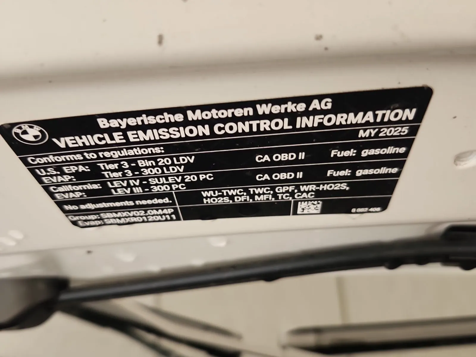 Emission Sticker Photo