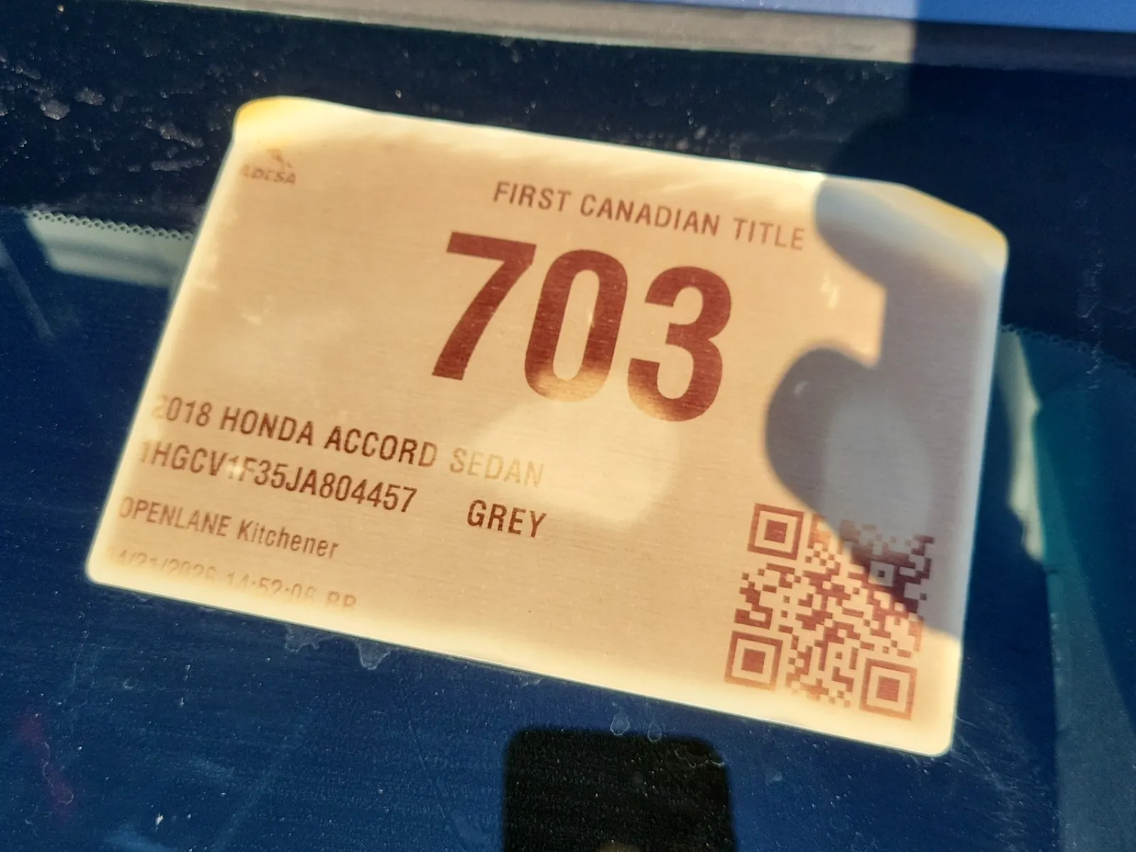 Inventory Label Photo