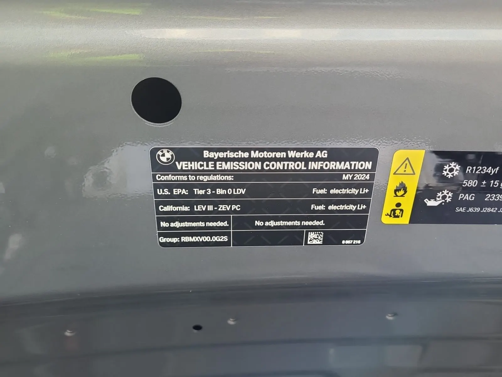 Emission Sticker Photo
