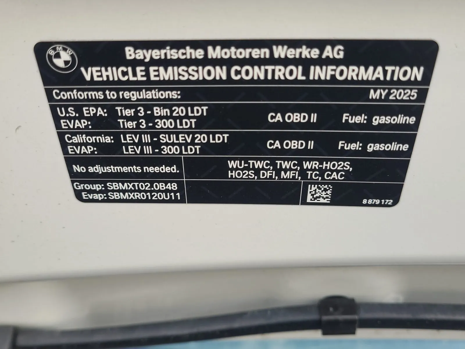 Emission Sticker Photo