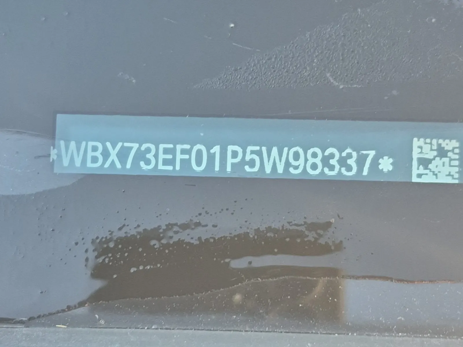 Dash VIN Plate Photo