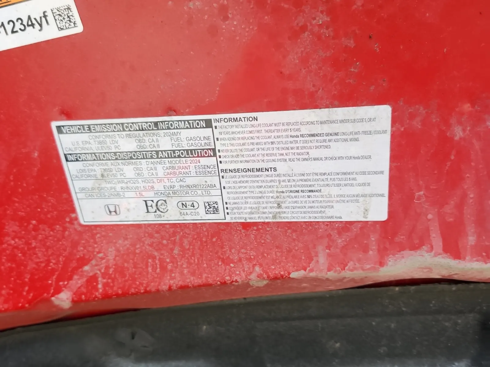 Emission Sticker Photo