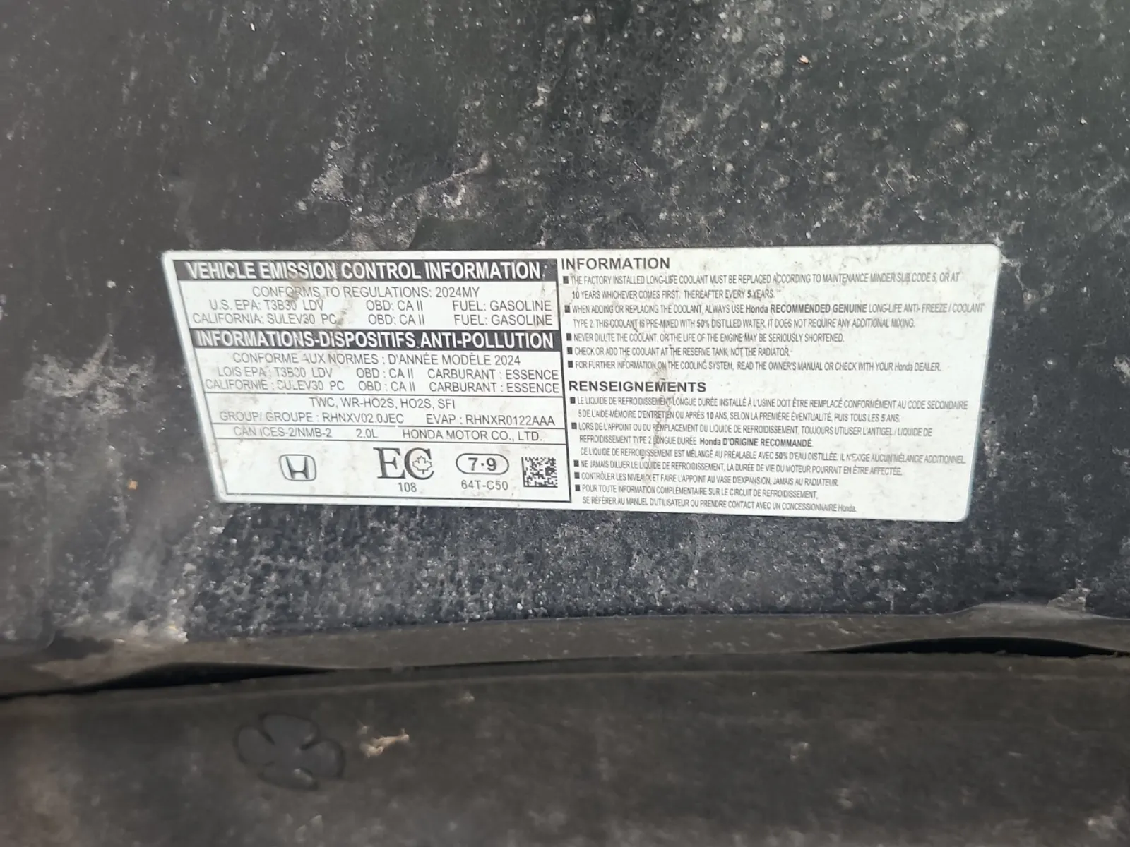 Emission Sticker Photo