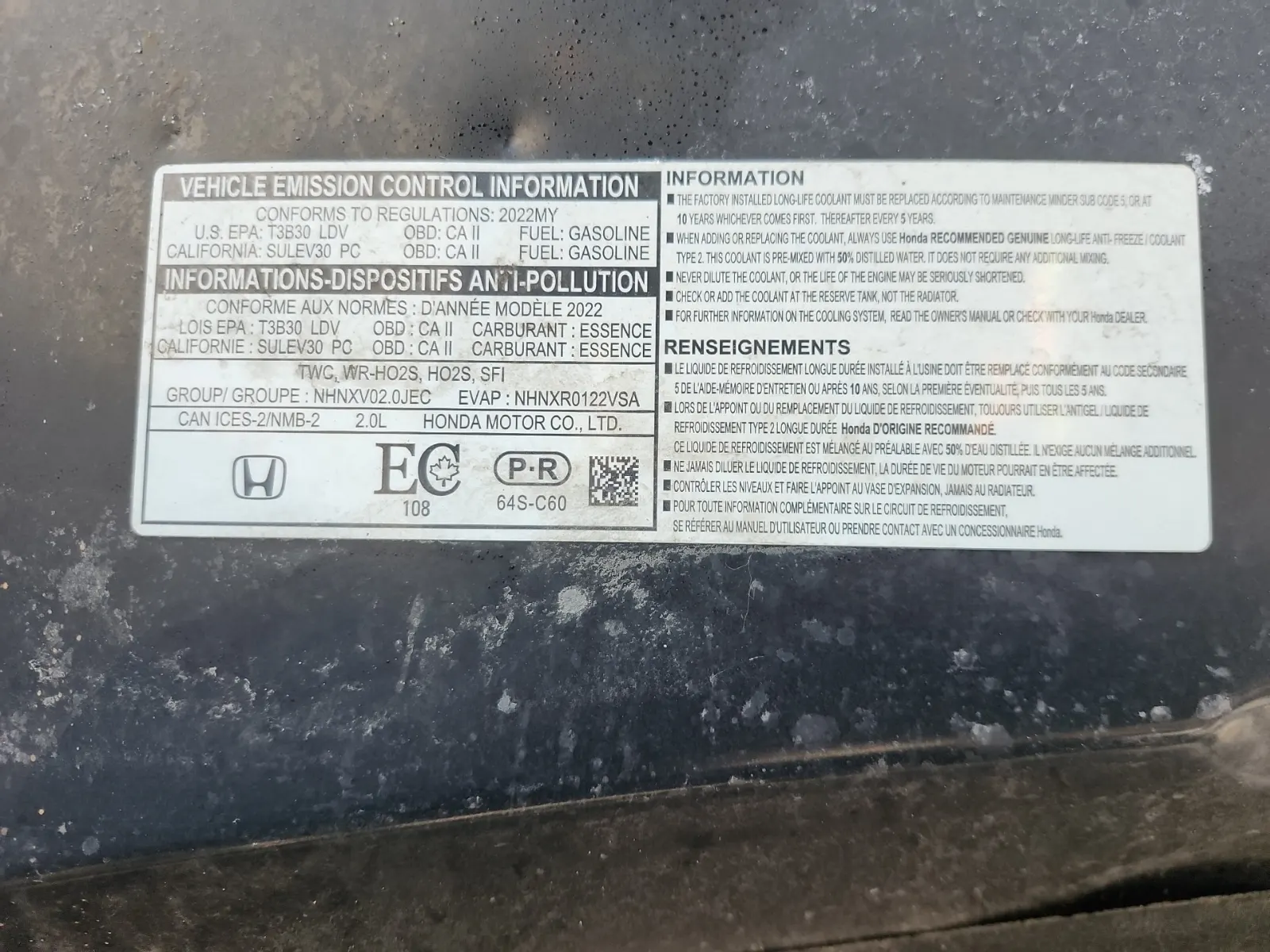 Emission Sticker Photo