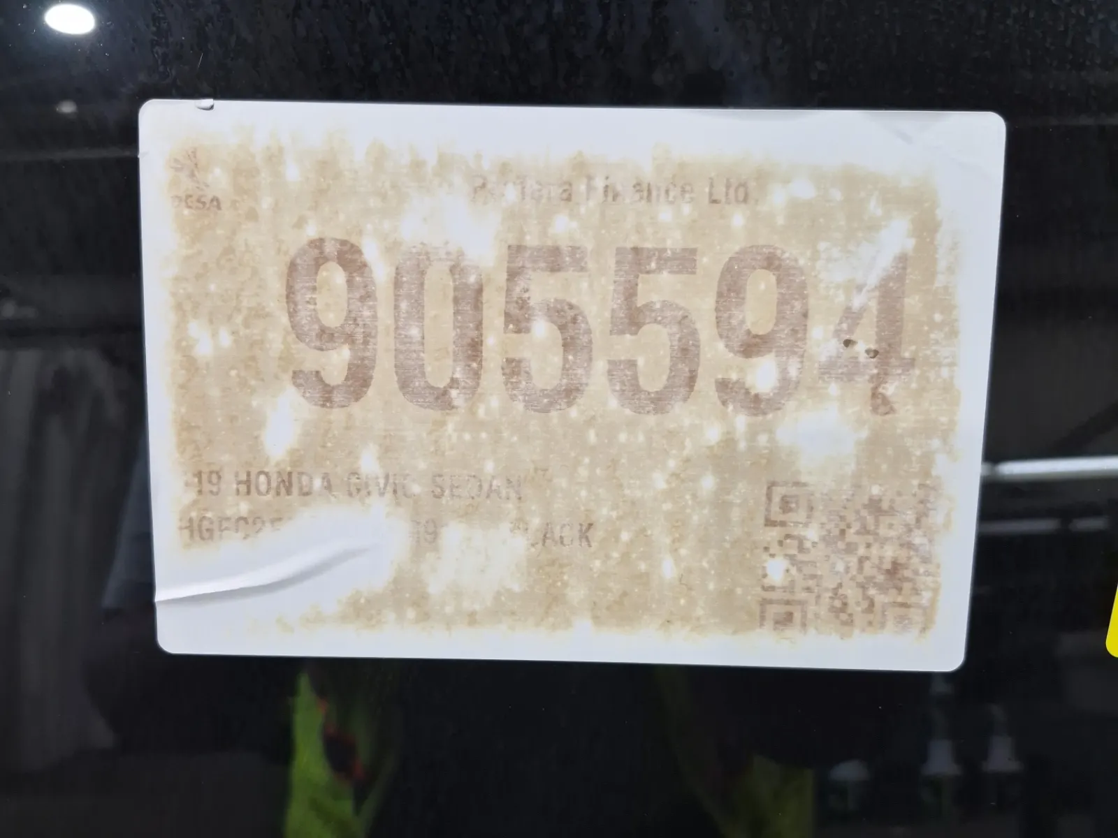 Inventory Label Photo