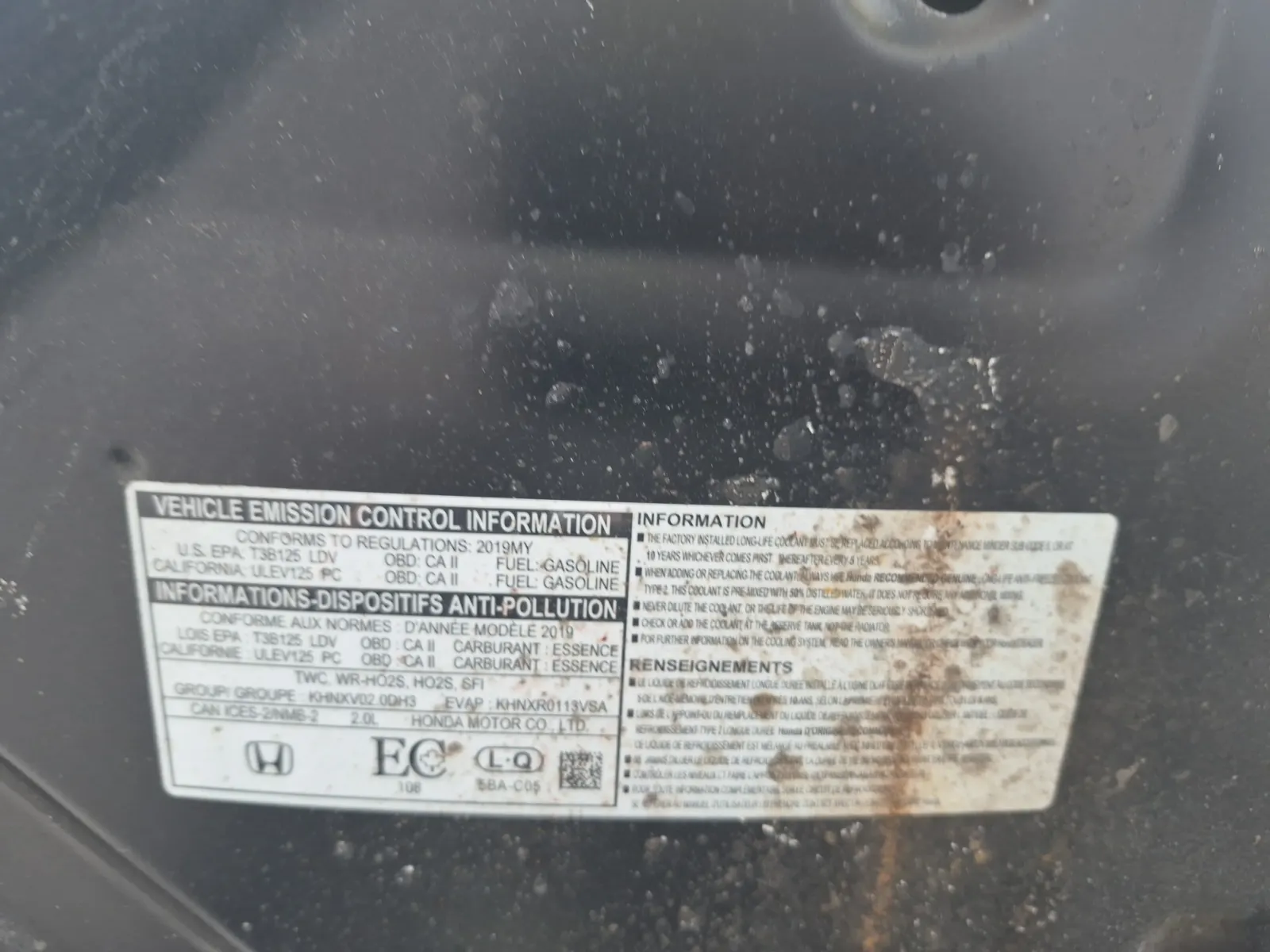 Emission Sticker Photo