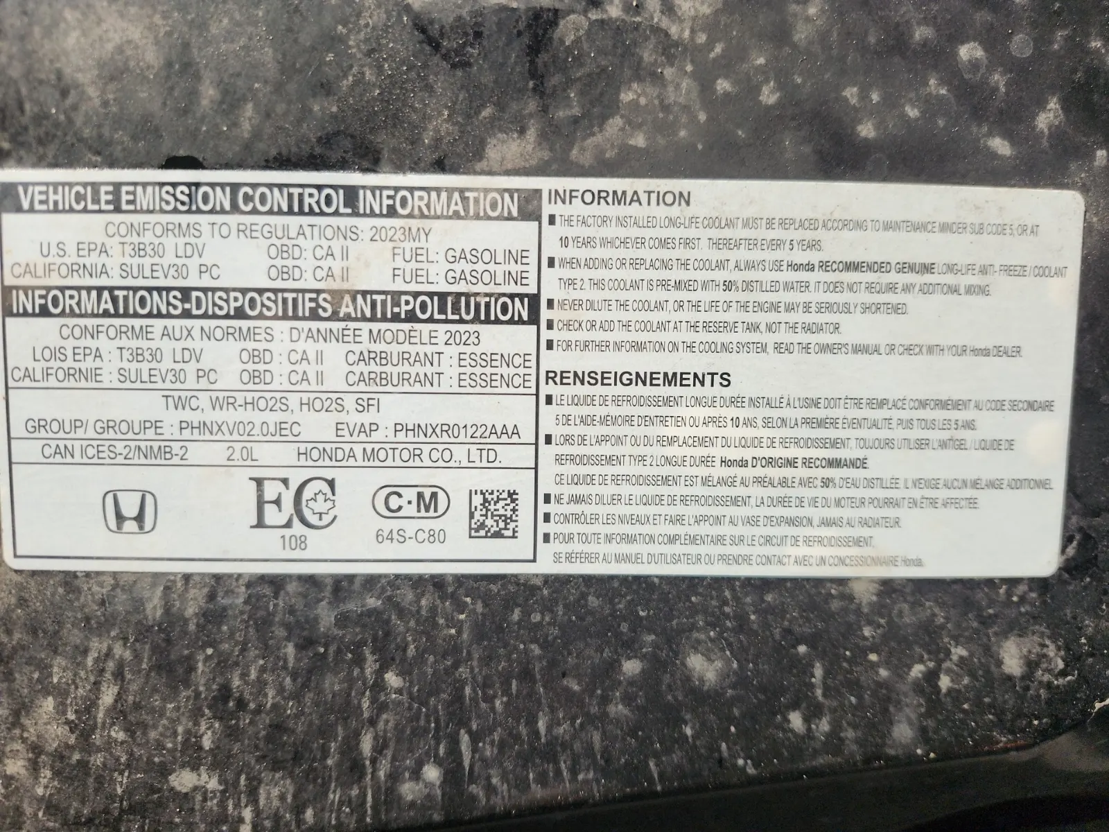 Emission Sticker Photo