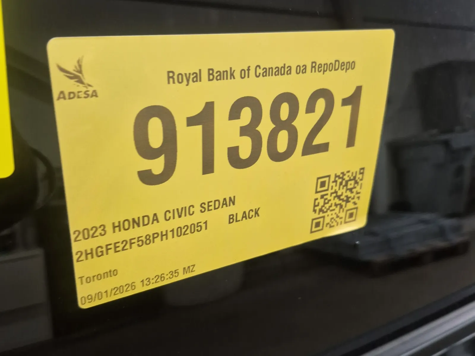 Inventory Label Photo