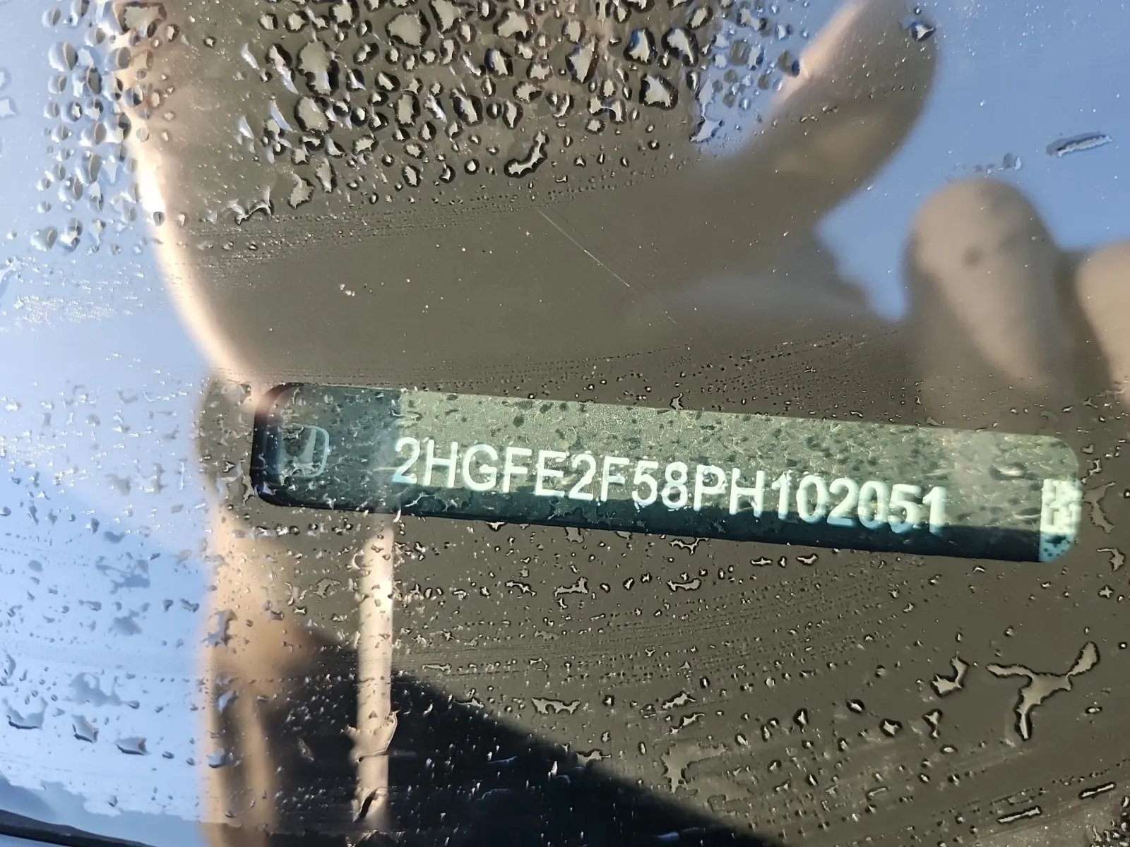 Dash VIN Plate Photo