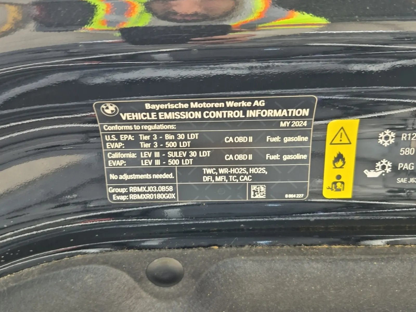 Emission Sticker Photo
