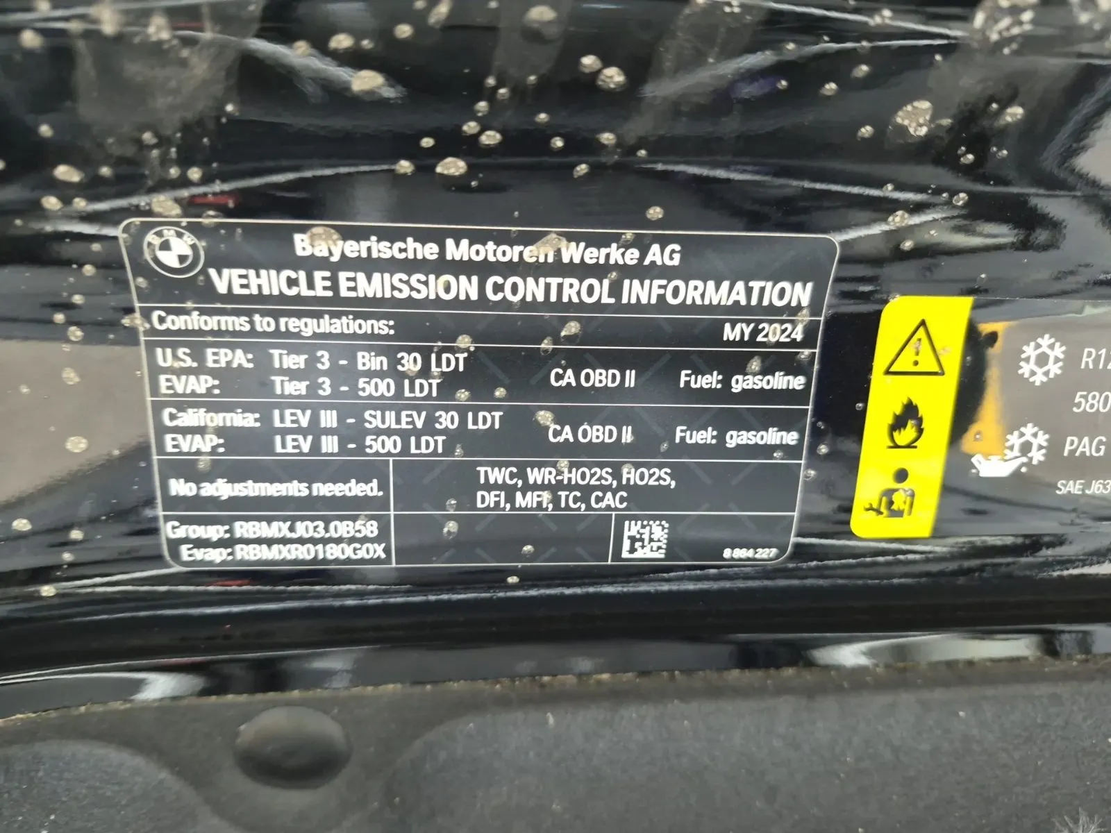 Emission Sticker Photo