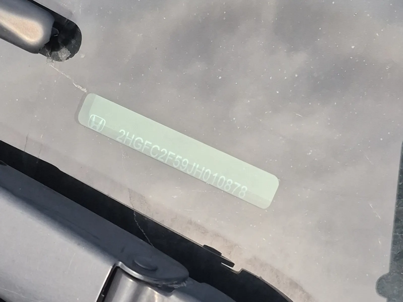 Dash VIN Plate Photo