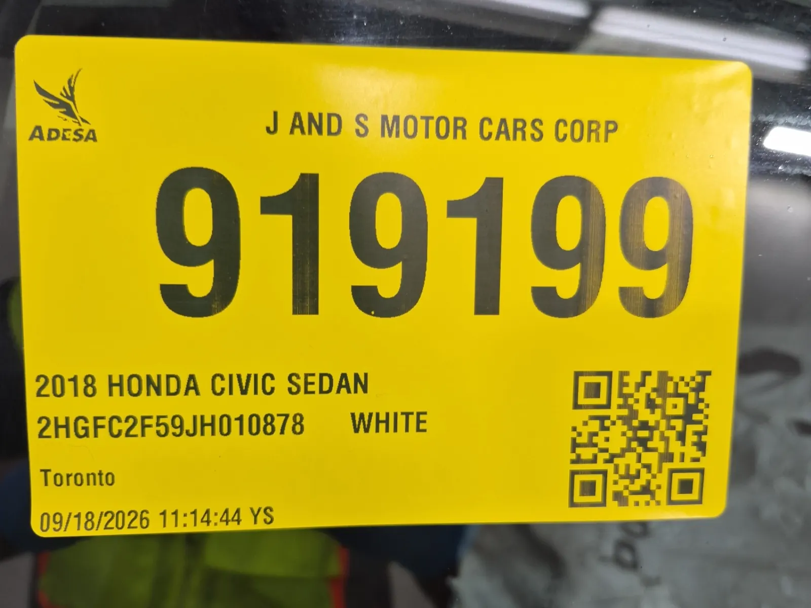 Inventory Label Photo