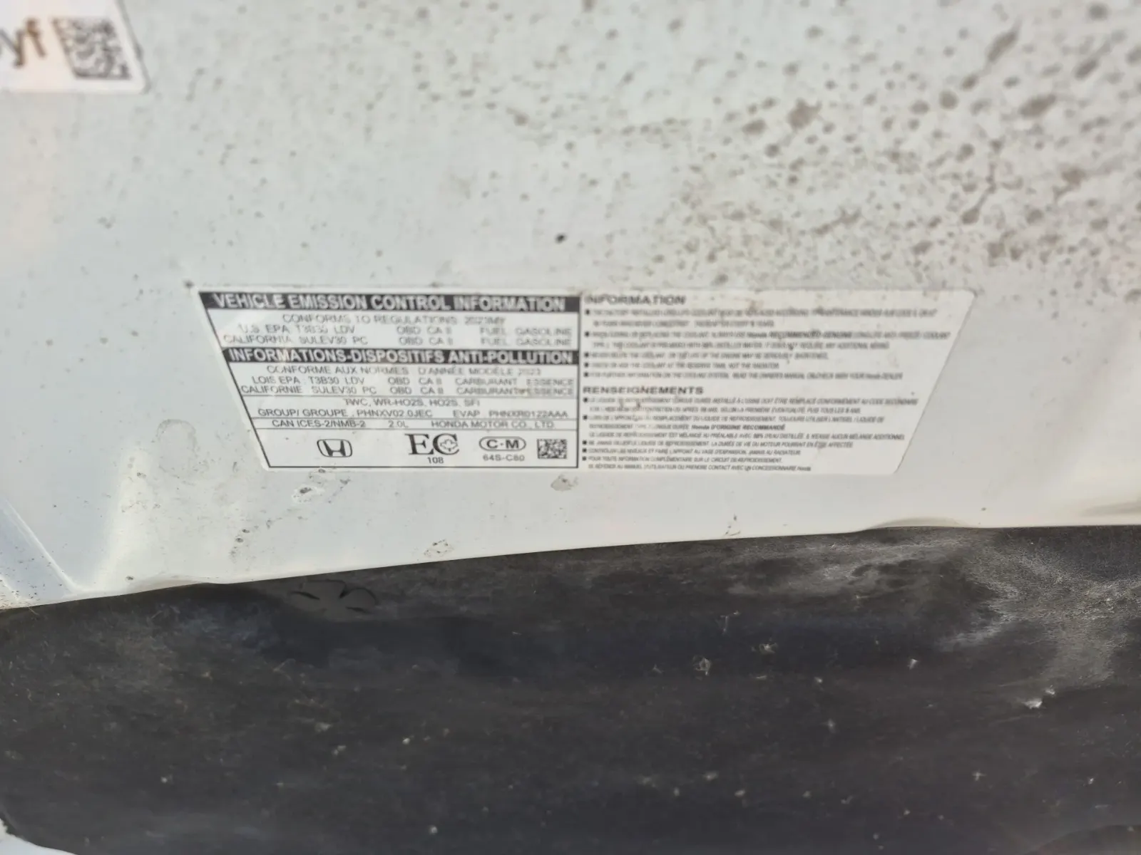Emission Sticker Photo