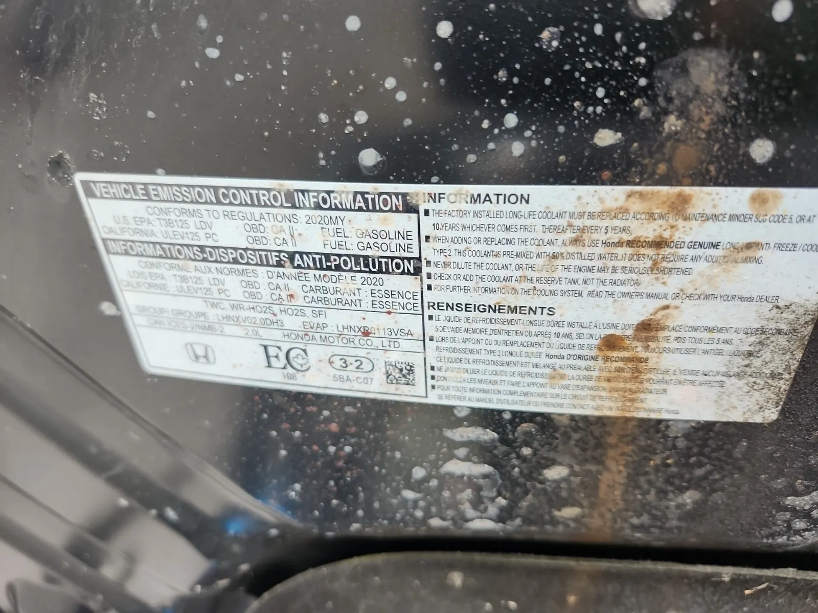 Emission Sticker Photo