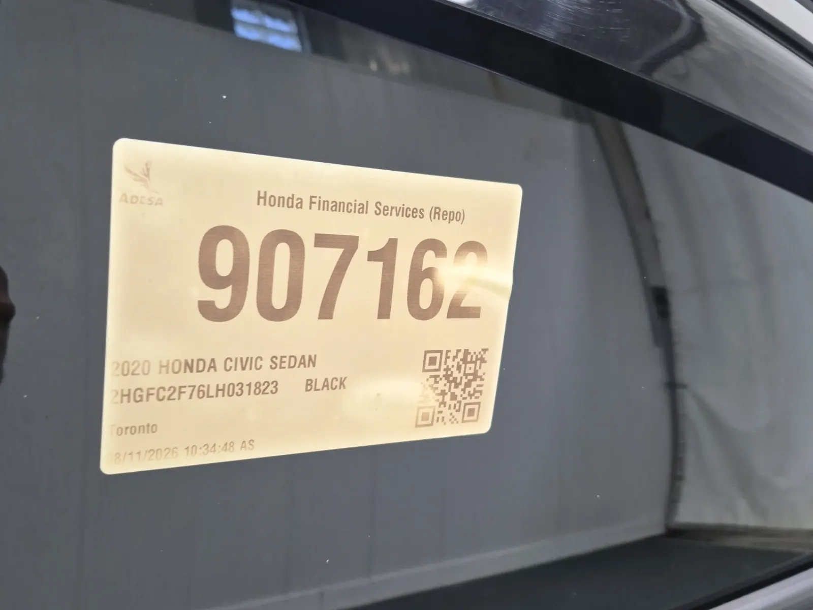 Inventory Label Photo