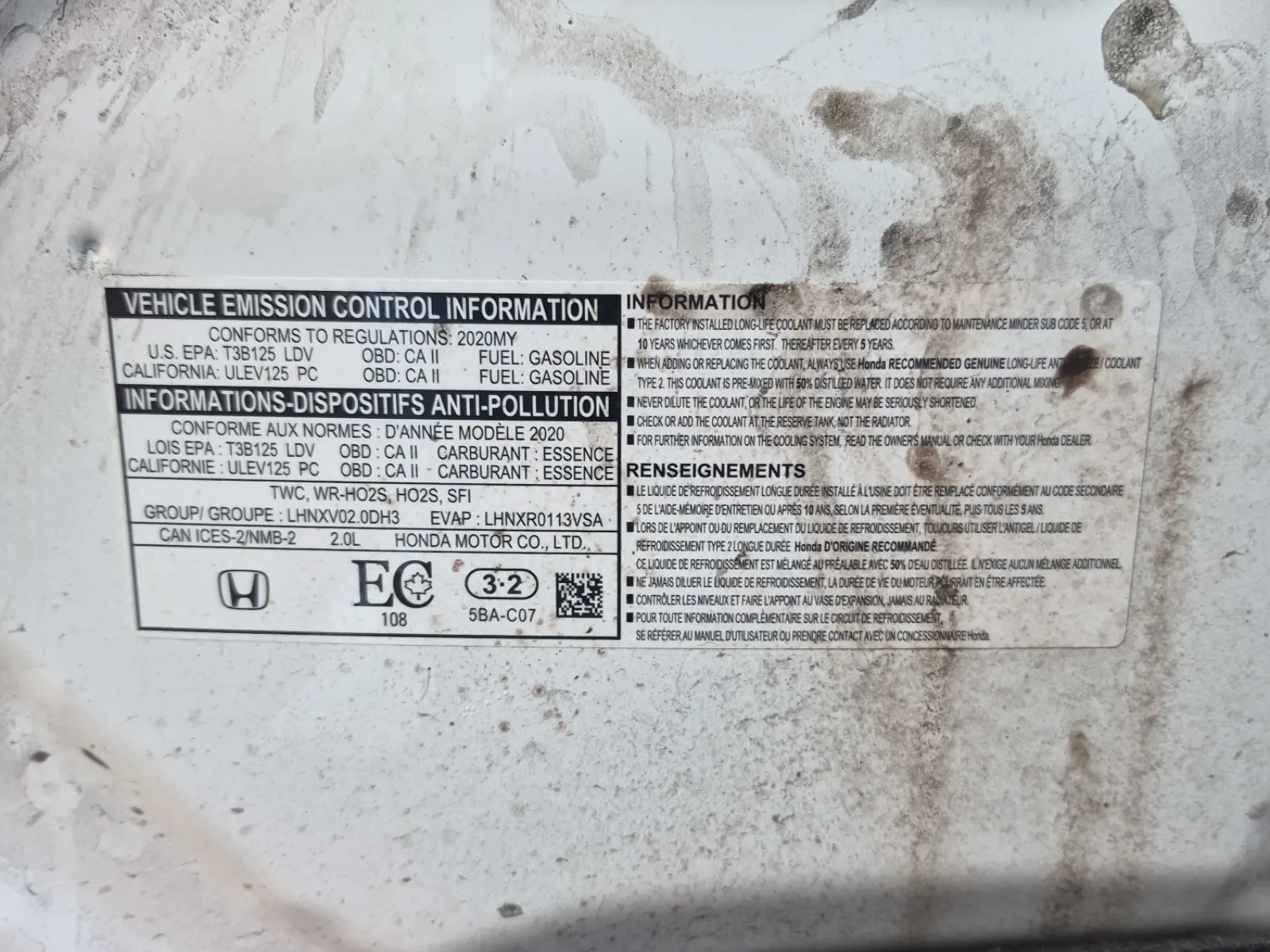 Emission Sticker Photo