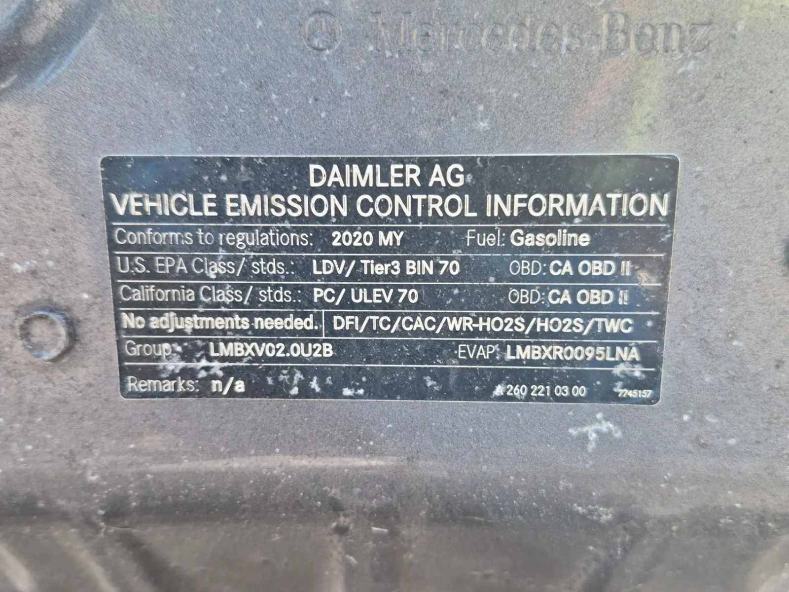 Emission Sticker Photo